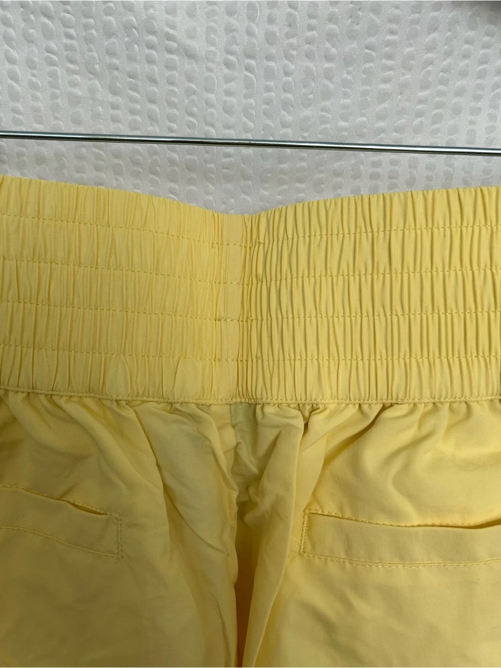 NWOT COLLUSION ASOS Yellow High-Waisted Athletic Shorts US6/S